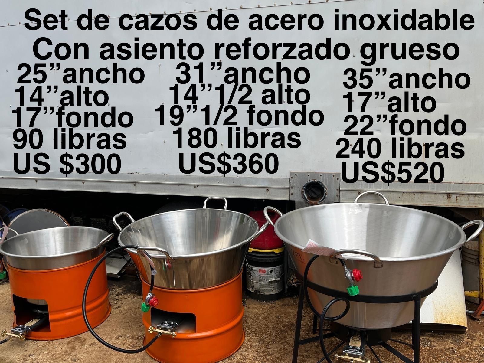 Cazos Chicharroneros Con Asiento Reforzado Grueso 