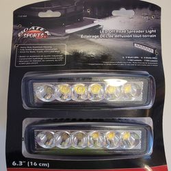 Boater Sports 6.3 Inch Off Road Spreader LED Light PN51454 (Double Pack)