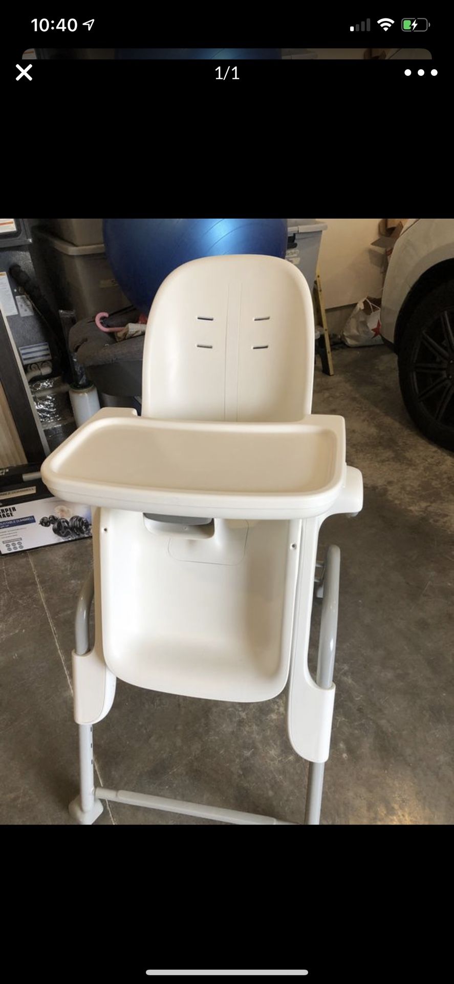 High chair Includes cover if needed