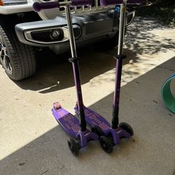 Ollie Light Up scooters set of 2