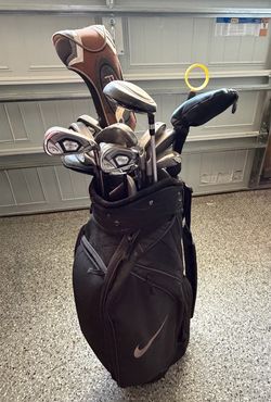 Nike golf bag and Golf clubs