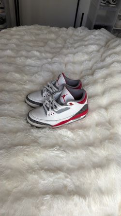 Air jordan 3s fire red 8.5