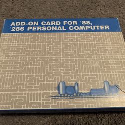 Add on card for 88 286 vintage computer ISA Cars in box