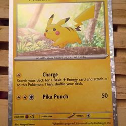 Pikachu Pokemon Card