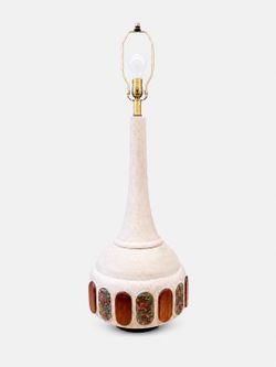 Mid-Century Modern Ceramic with Mosaic Accents Table Lamp, c.1960’s - Delivery Available