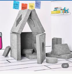 Kids Foam Play Couch Building Block Set