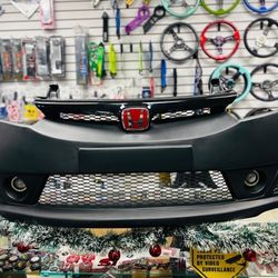 2006-2011 Honda Civic Mugen RR Style PP Front Bumper Cover Hard Plastic