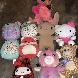 Hello Kitty, Squishmallows plushies and more