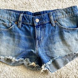 Denim & Supply Ralph Lauren “Midi” Distressed Denim Shorts – Vintage Wash (Size 28)