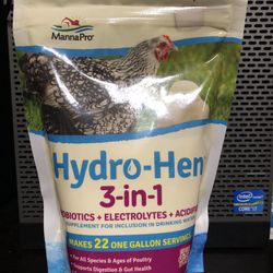 Hydro-Hen 3 In 1 Supplement For Drinking Water