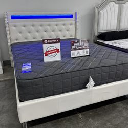 New Queen Bed Frame With Mattress 
