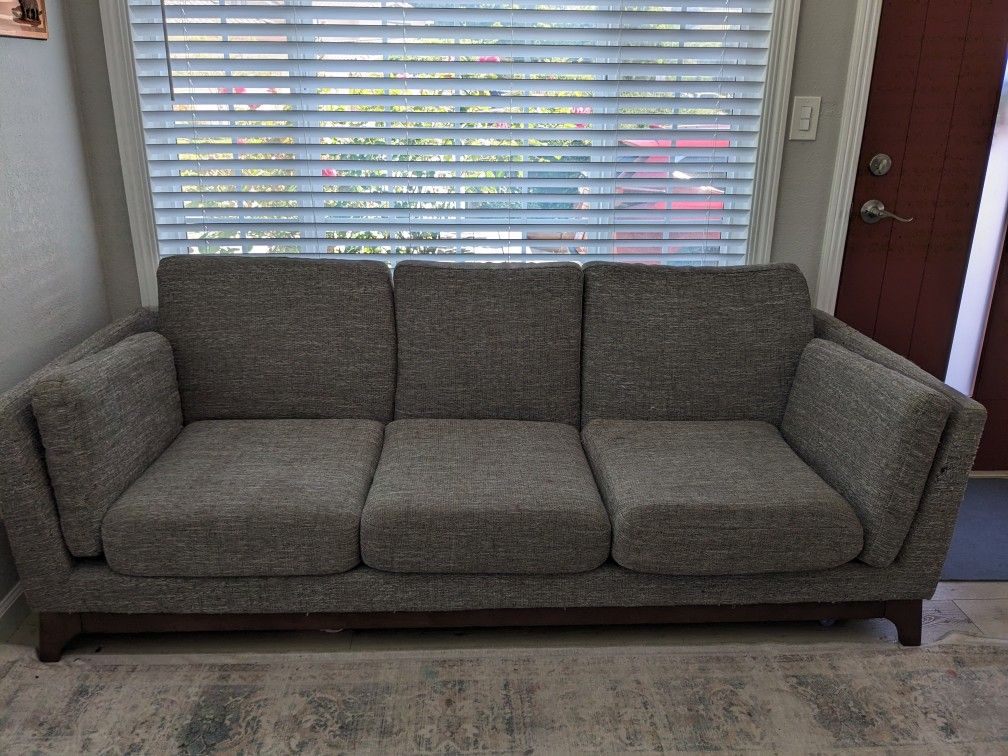 Ceni 83'' Volcanic Grey Sofa for sale