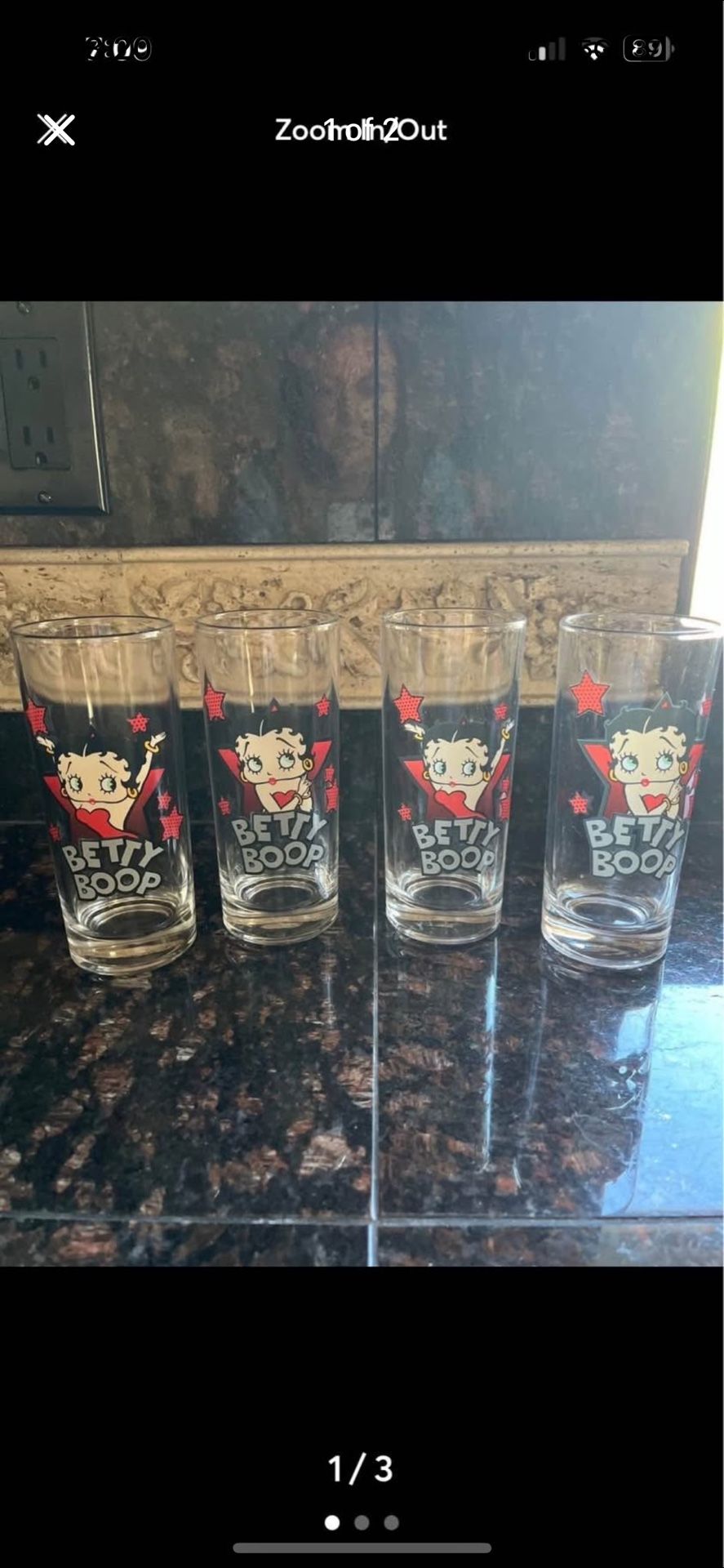 Betty Boop Collector Glasses