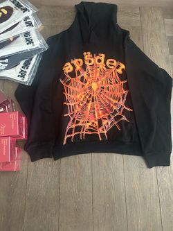 Small Sp5der OG Web V2 Hoodie Black