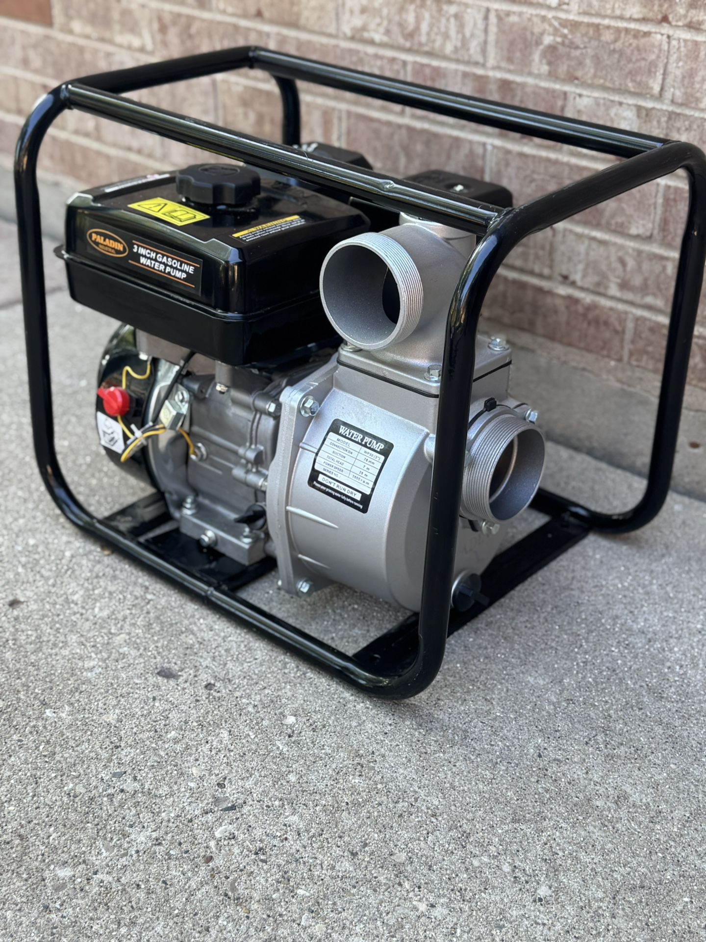 Paladin industrial 3 inch gasoline water pump model wp30