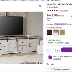 TV stand for TV up to 110”