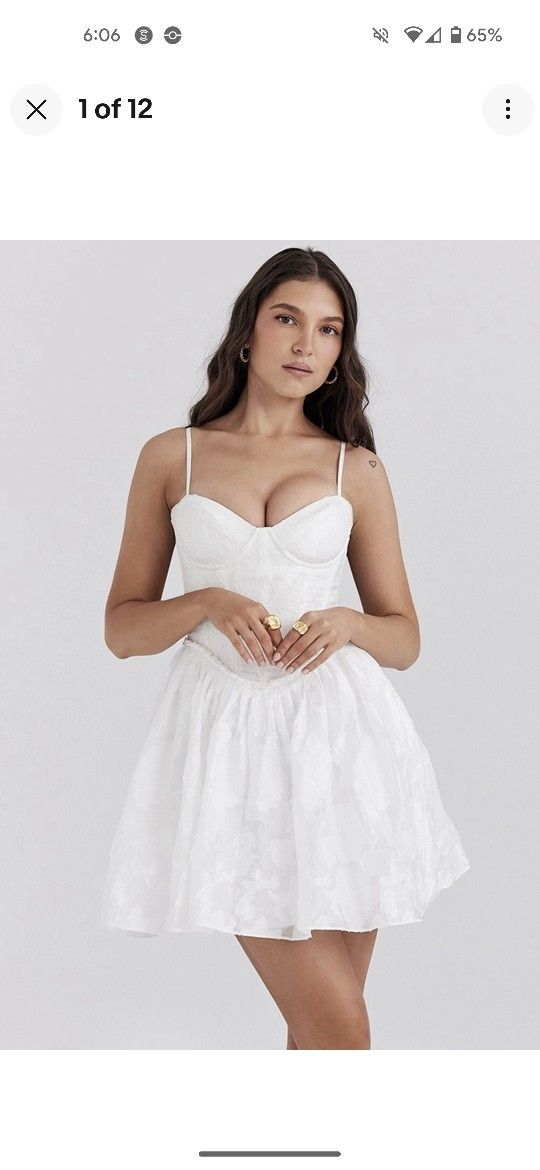 House Of CB Mini White Dress