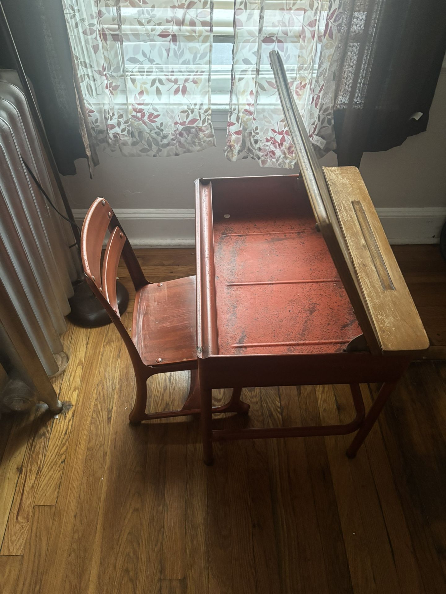 Vintage Small Desk and Chair