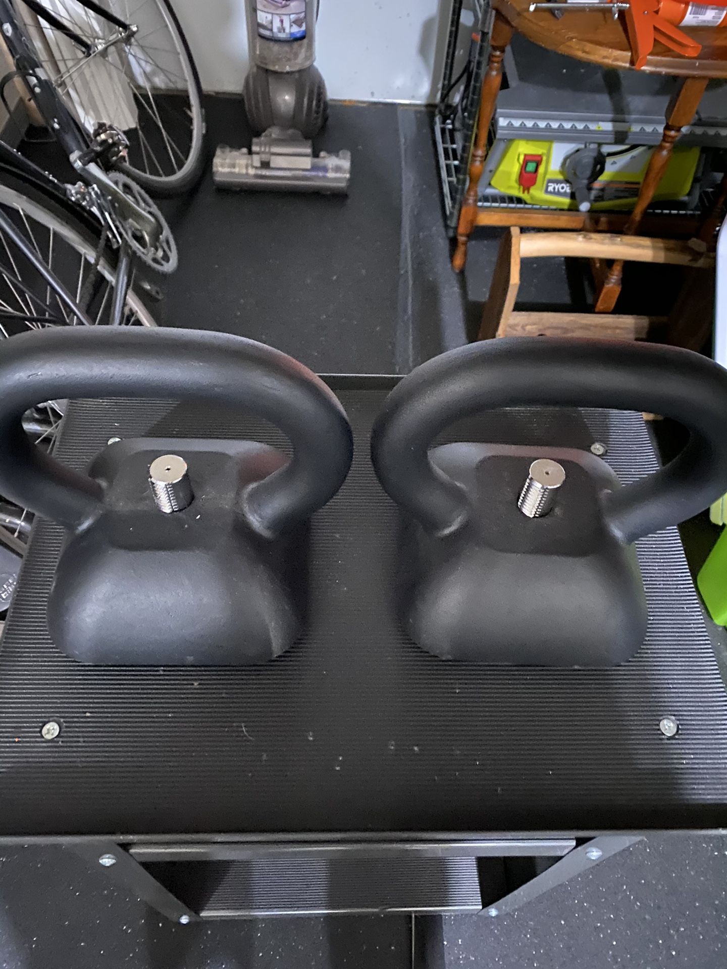 IRONMASTER ADJUSTABLE DUMBBELL 75 LB SET STAND AND TWO ADJUSTABLE