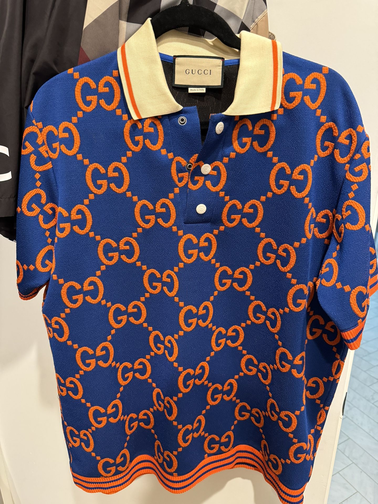 Gucci GG Supreme cotton polo shirt