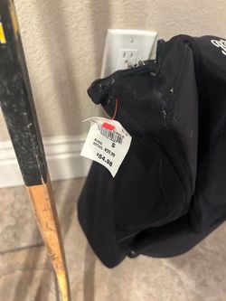 Black Hockey Girdle Size Small and 3 hockey sticks