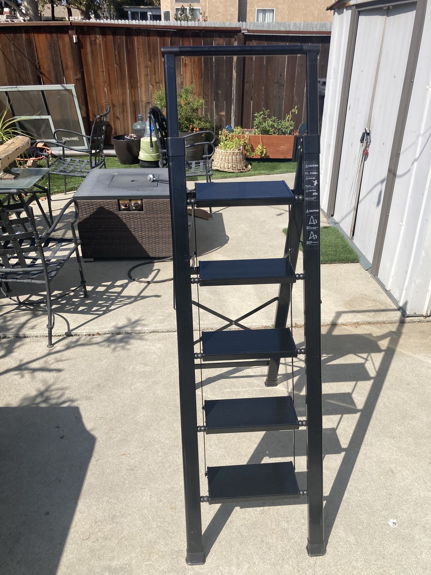 5step Ladder Black