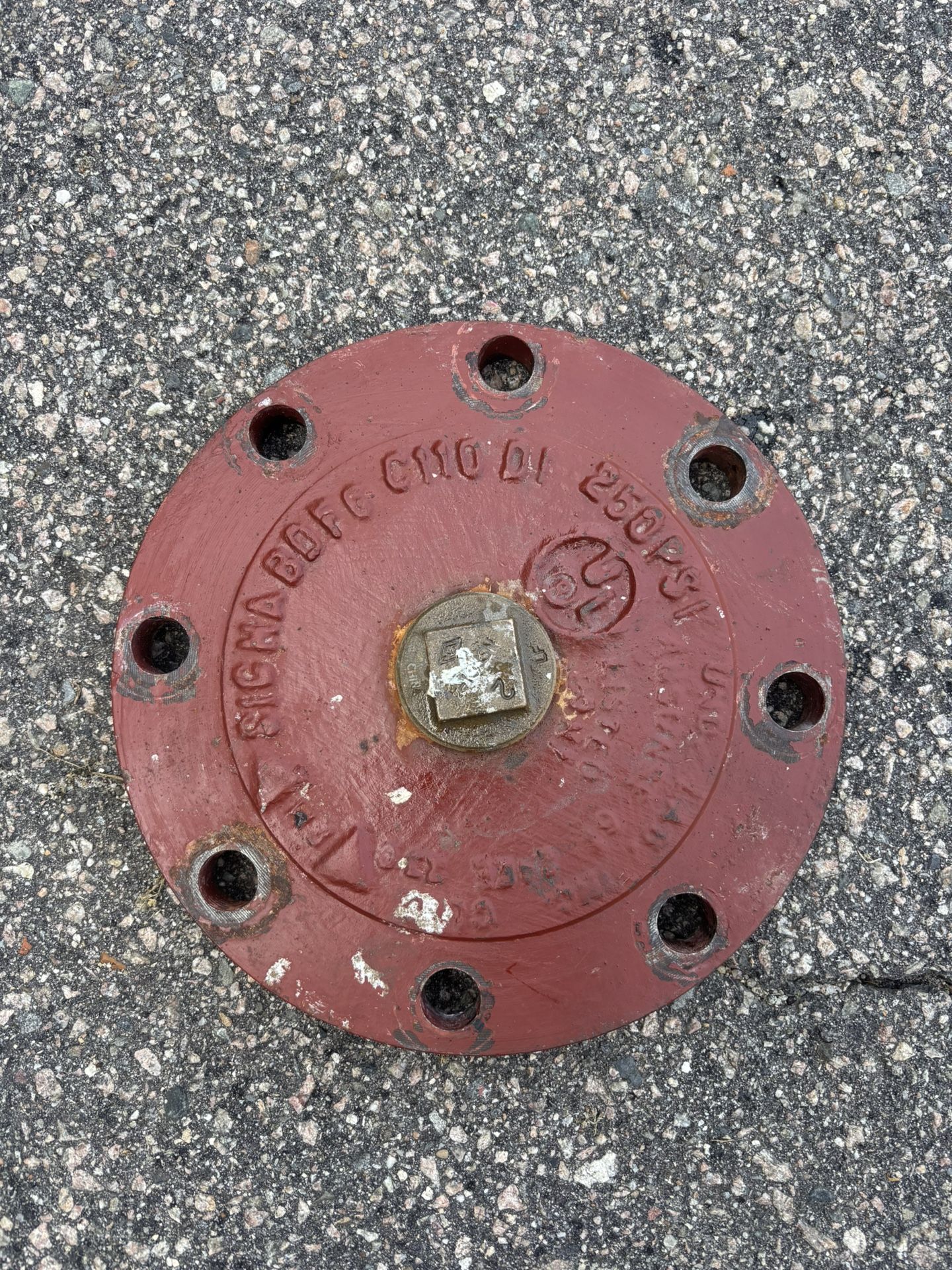 6” High Pressure 8 Bolt Flange Cap W/2” Outlet