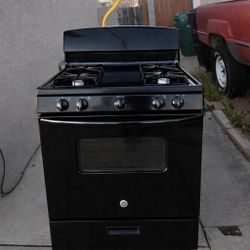 Stove Oven Gas Black Stove Good Condition! Works Perfectly! delivery Available Free Warranty!
