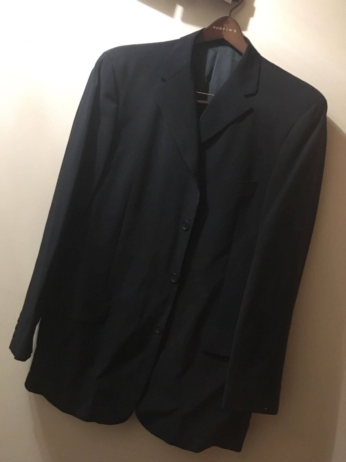 Solid Black Calvin Klein’s Suit, Slim Fit