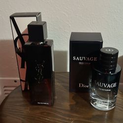 Ysl Myslf and Sauvage Dior