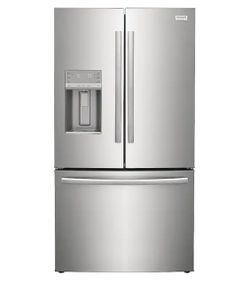 New Frigidaire - Gallery 36 in. Wide 27.8 Cu. Ft. French Door Refrigerator with Adjustable Temp Drawer - Smudge Proof Stainless Steel Model: GRFS2853A