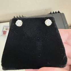 Carrot Studded Earrings