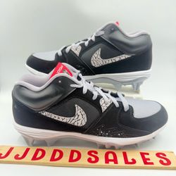 Nike Air Jordan Stadium 90 Low TD Football Cleats HQ0210-060 Black Men’s Sizes
