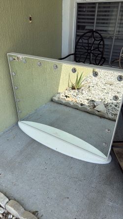 Modern White Vanity Mirror