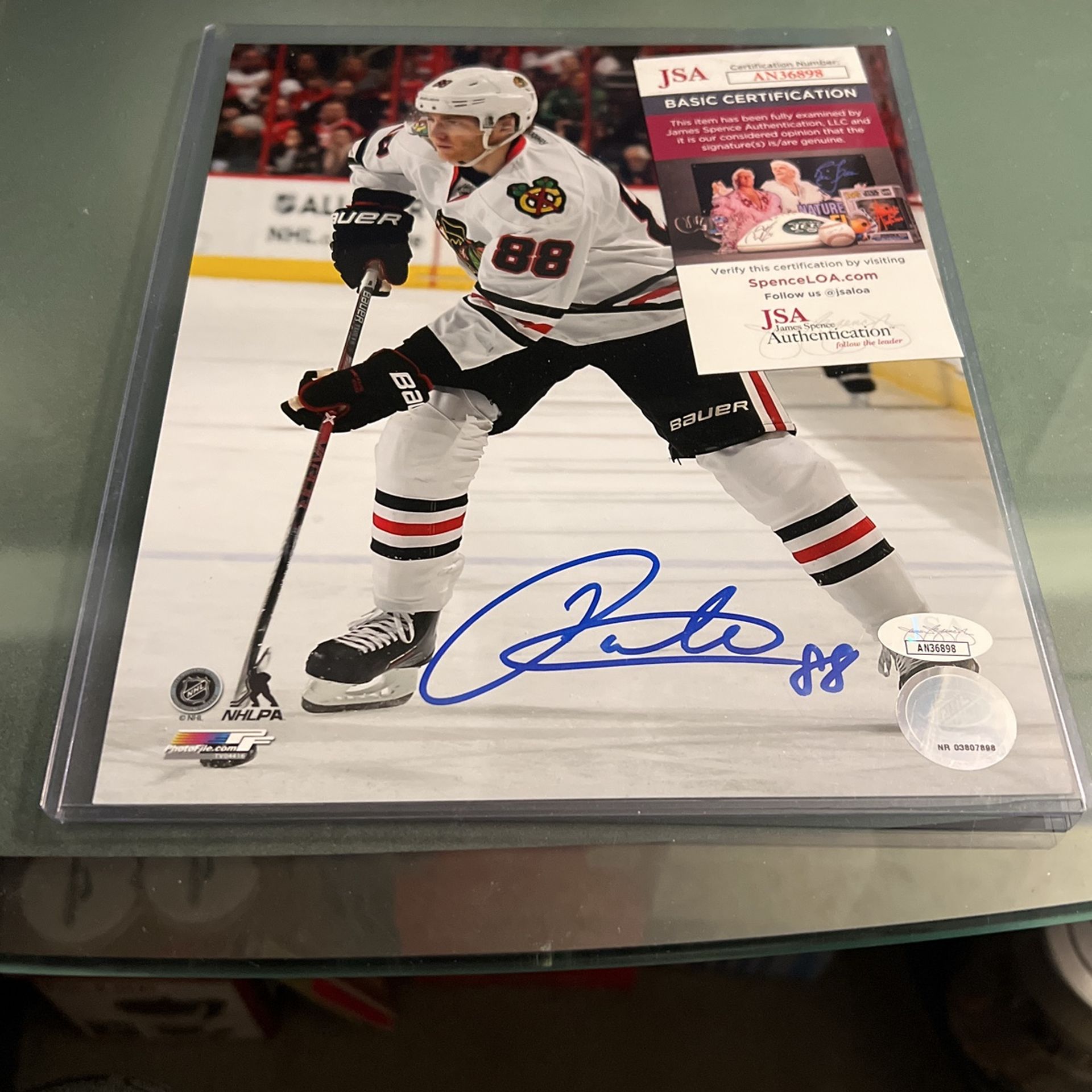 Chicago Blackhawks Patrick Kane Signed Photo