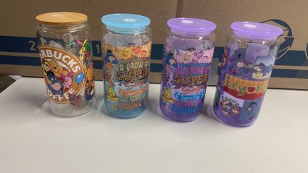 Winnie the Pooh 16oz glass cups