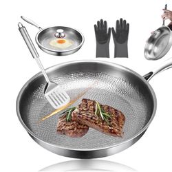 Brand New Bolstoc Titanium 12 Inch Frying Pan w/ Lid