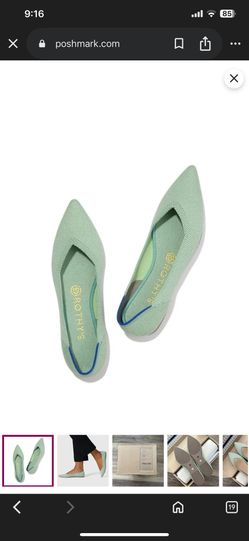 Rothy’s Mint Points Flats size 8.5