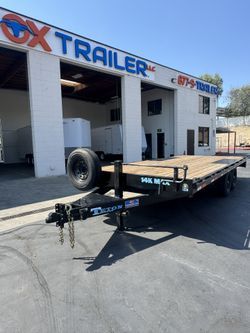 2025 Teton Flat Deck Black 8.5x20 14K GVWR