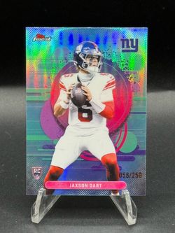 2025 Topps Finest Uncommon Sky Blue Refractor #102 Jaxson Dart RC #/250