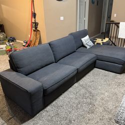 IKEA Blue Sofa And Lounge