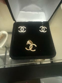 10k solid gold designer matching set