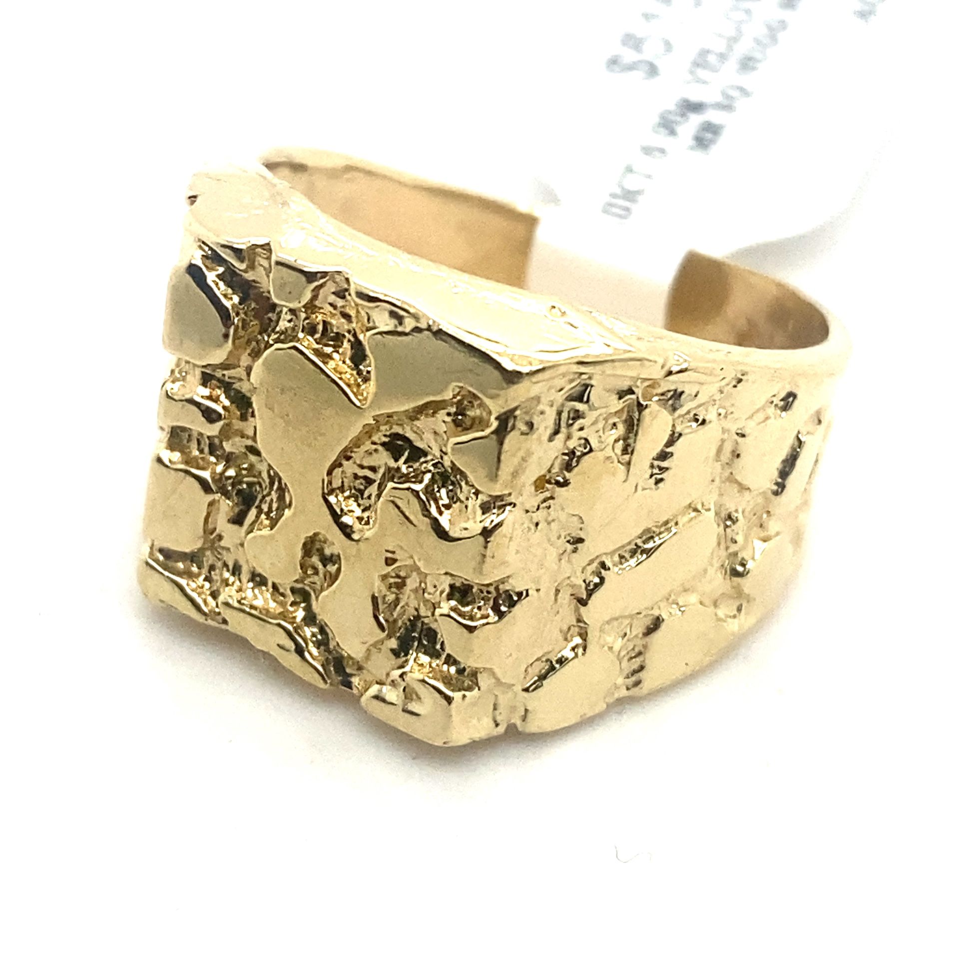 10k Gold Mens Nugget Ring 6.9grams Size 9 1/2 137717 1