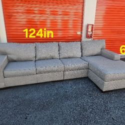 FREE DELIVERY Couch Sofa Chaise Sectional 3 PC Grey
