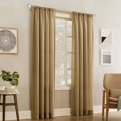 Double Curtain Rod – Gold, 72"–144"