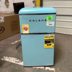GALANZ BLUE MINI FRIDGE GLR 31TBEER 3.1 cu🧊❄️❄️❄️❄️ X4XU8