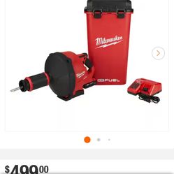 Milwaukee 2772A-21 M18 FUEL 18V 5/16-Inch x 35-Foot Cordless Drain Snake Kit NEW