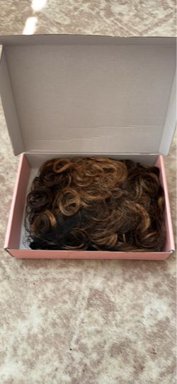 Curly Hair Bun Extension