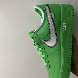 Green Nike Off White Air Force 