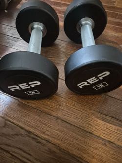 Rep fitness 15lbs dumbells weights 💪